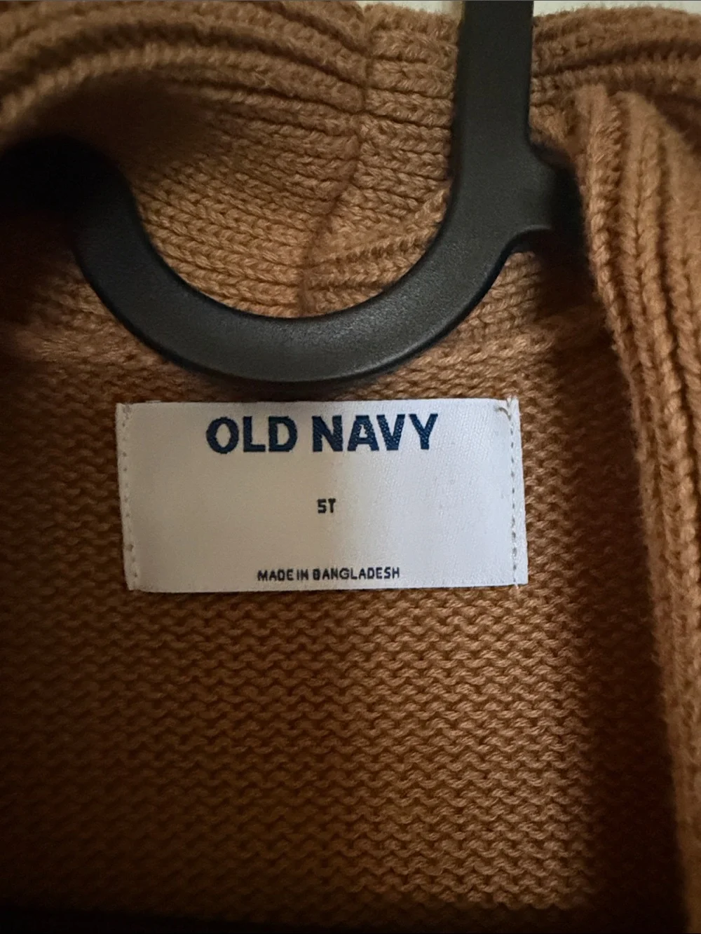 Old Navy Camel Open-Front Knit Cardigan with Pockets